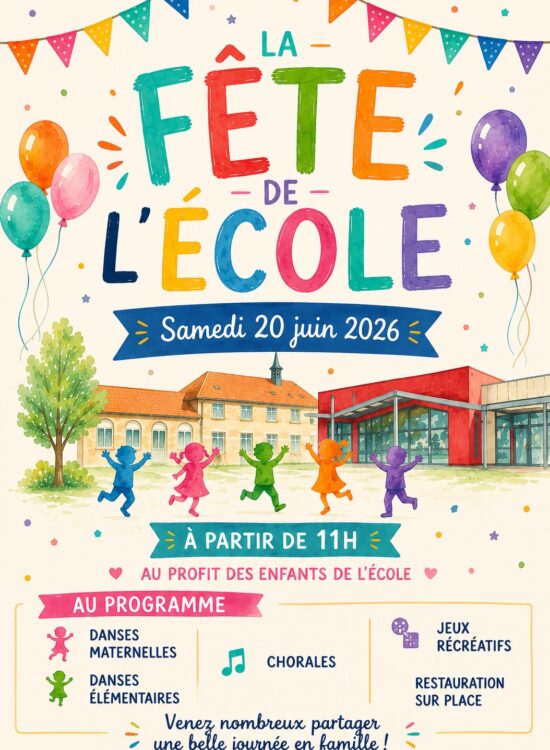 affiche fête de l'école 3